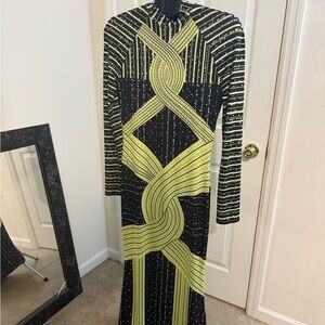 Black and Green Polka Dot Dress